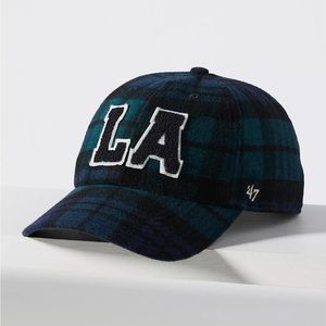 ‘47 Plaid LA Varsity Baseball Cap (Anthropologie)